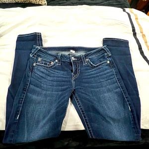 True Religion size 31 low rise skinny fit